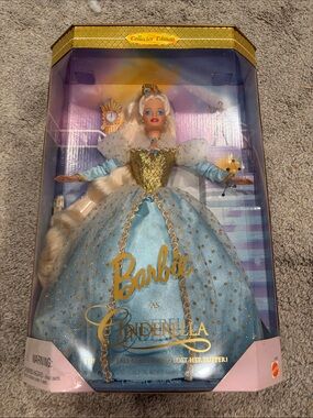 Barbie Cinderella Collector Edition Blue and Gold Gown Doll